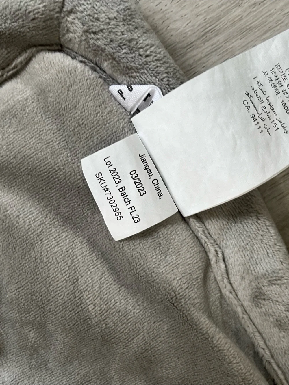 Pottery Barn Ruched Faux Fur Throw Gray 60x80 Oversized Blanket Soft Cozy Luxury
